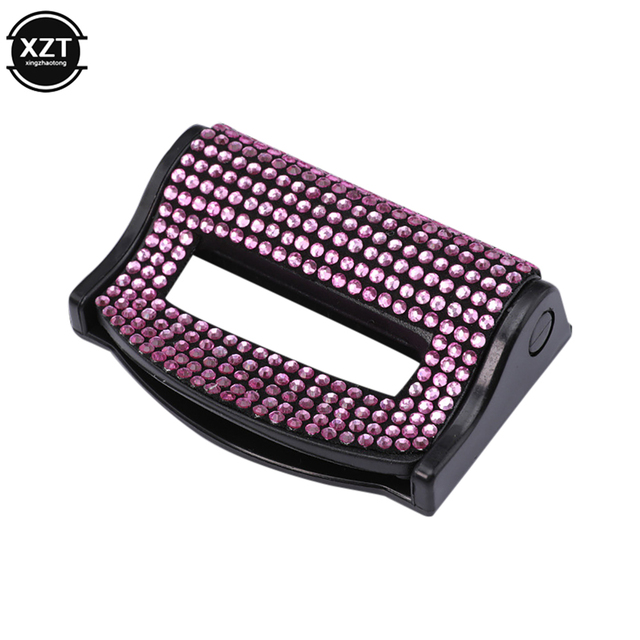 Universal Car Safety Seat Belt Buckle Clip Seat Belt Stopper Car Seat Belt Fixing Clips Bling Car Assessoires for Woman