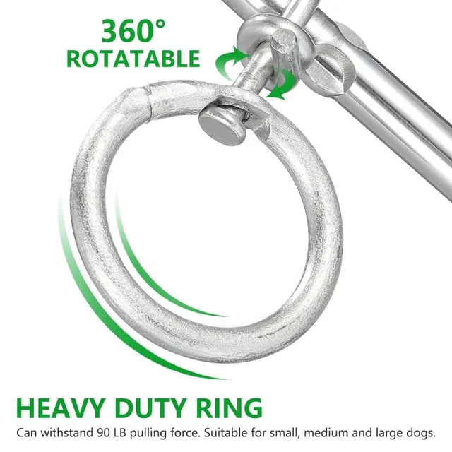 2 Catene Riflettenti Per Cani - 1.5 M, Per Esterno, Cavo In PVC Con Chiusure - Foto 3