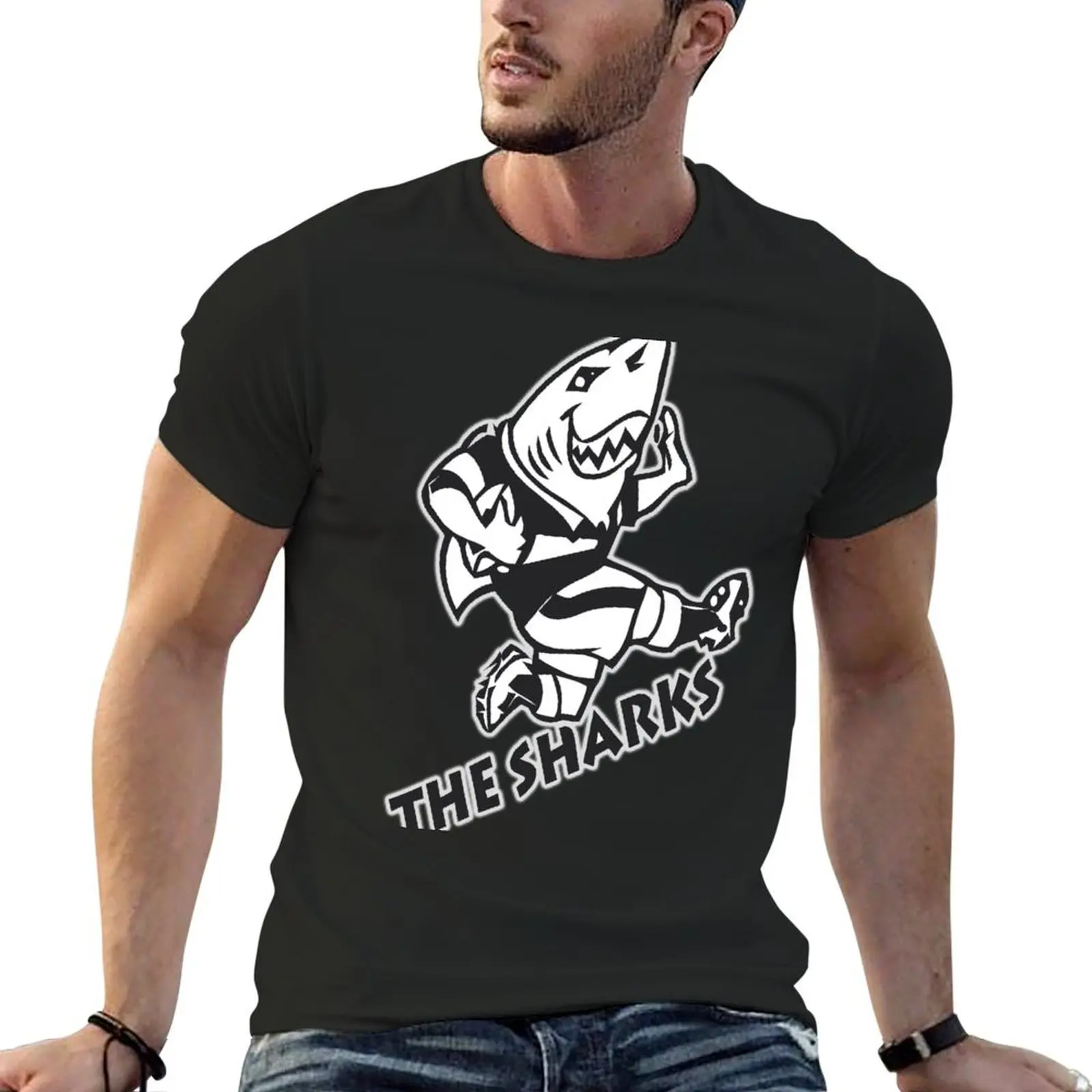 

NATAL SHARKS FOR DARK SHIRTS SOUTH AFRICA RUGBY SUPER RUGBY T-Shirt plus size clothes graphic t shirts men