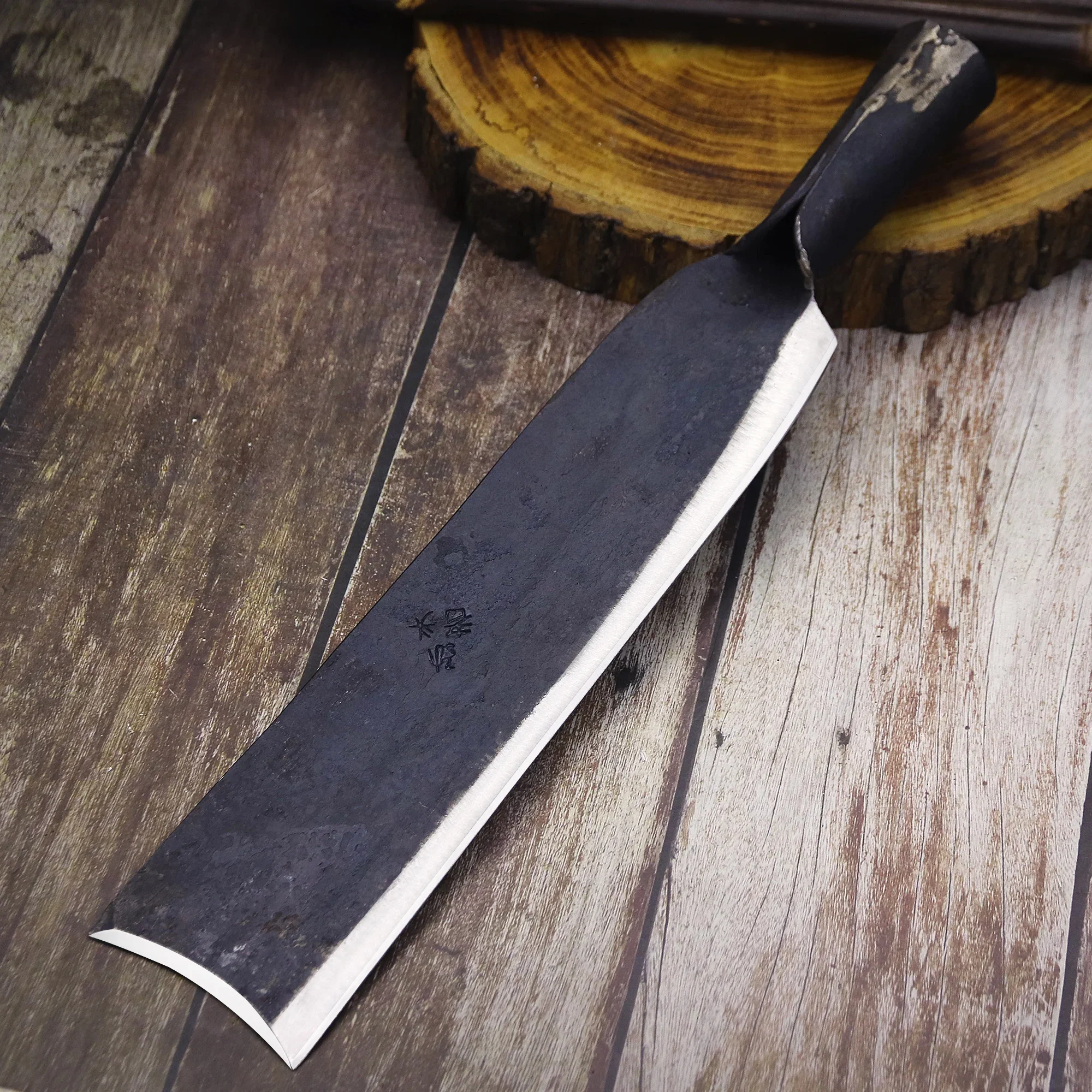 Veteran artistes forge multi-functional all Tang one heavy duty firewood knife outdoor logging knife home garden knife 3