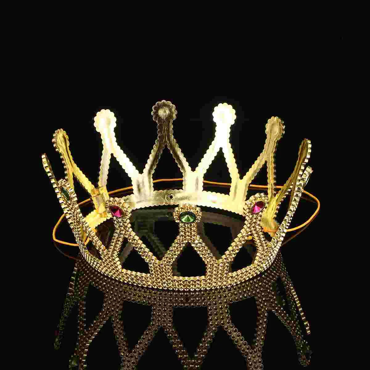 Halloween Party Queen Crown Plastic King Crown Royal Medieval Crown Exquisite Charming Crown Theater Banquet Prop Birthd 5