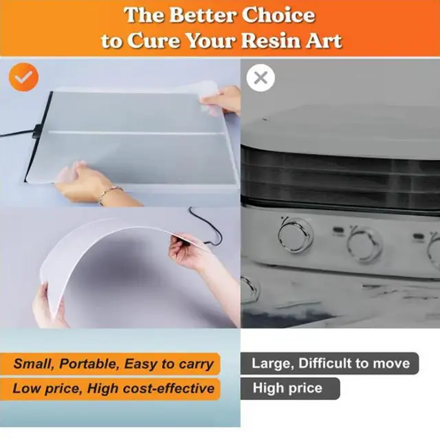 Epoxi Gyanta Fűtőszőnyeg Művészeti Gyors Gyógyító Gép Szilikon Szőnyeggel Jó A Kezdőknek Nagy Műalkotás - Image 4