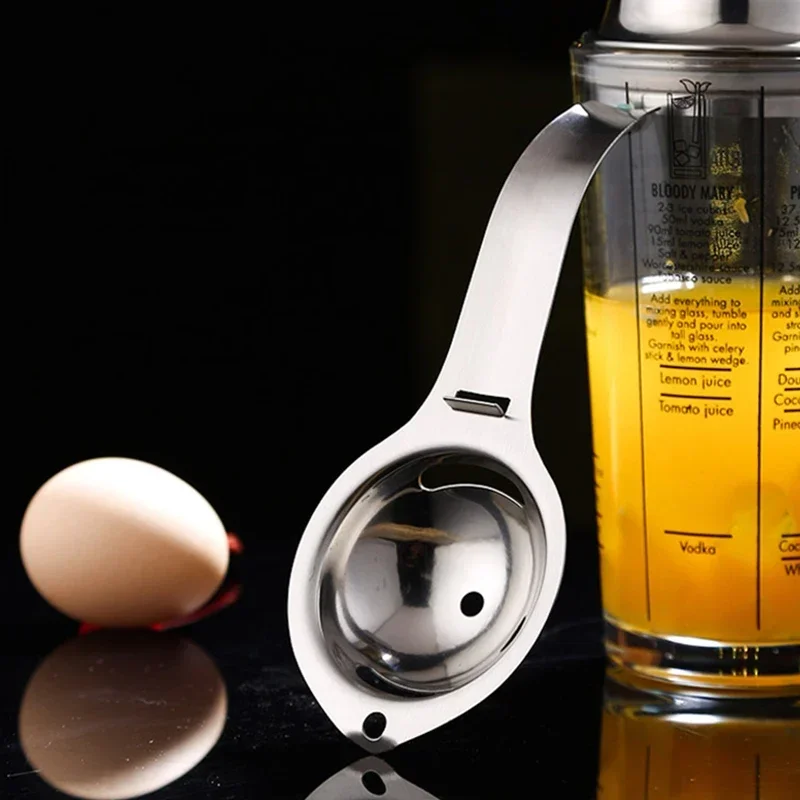 Eggshell Separator Egg Separator Egg Separator Egg Yolk Separator Divider Stainless Steel White Yolk Filter Sieve Baking Cooking Tools Kitchen Accessories