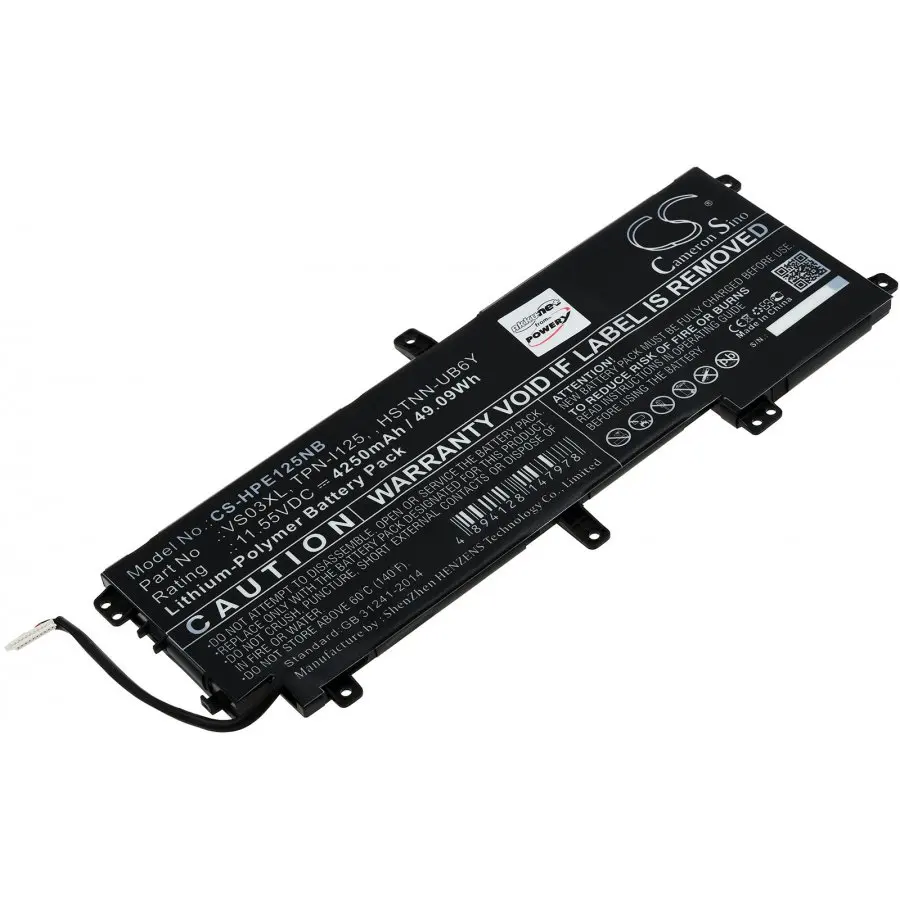 Batterie Compatible HP Envy 17-cg1000nf – LK03XL – 11,55V 4550mAh Neuve