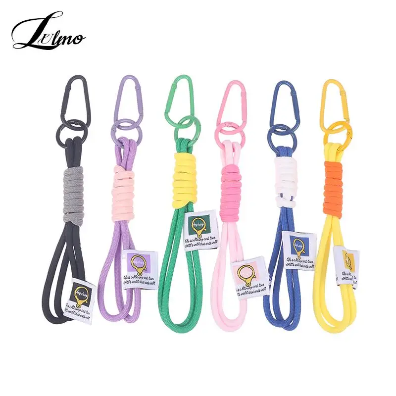 

Lanyard Fluorescent Color Phone Strap Mesh Landyard For Bags Braided Strip Keycord Hanging Trousers Accessories Keychain