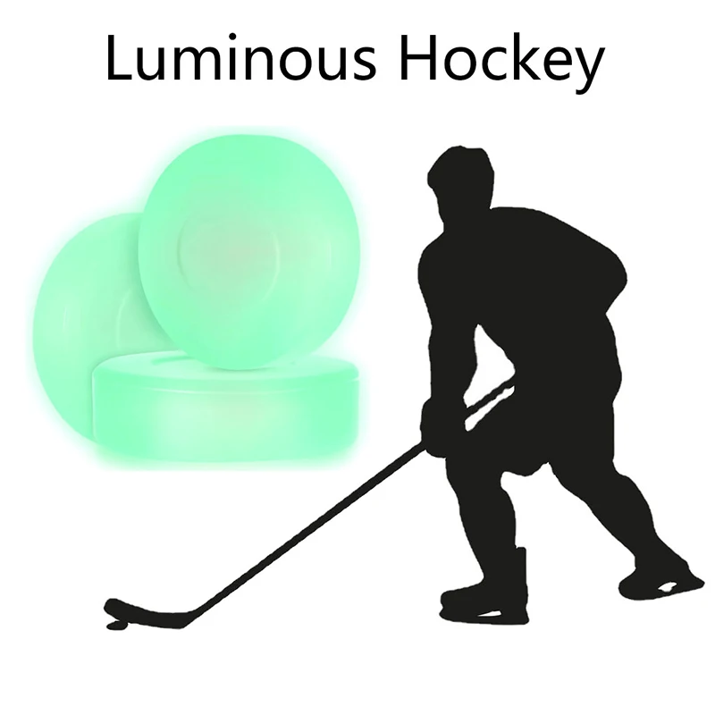 

1/2Pcs Luminous Hockey Pucks Outdoor Hockey Puck Balls Replacement Roller Hockey Balls For Game