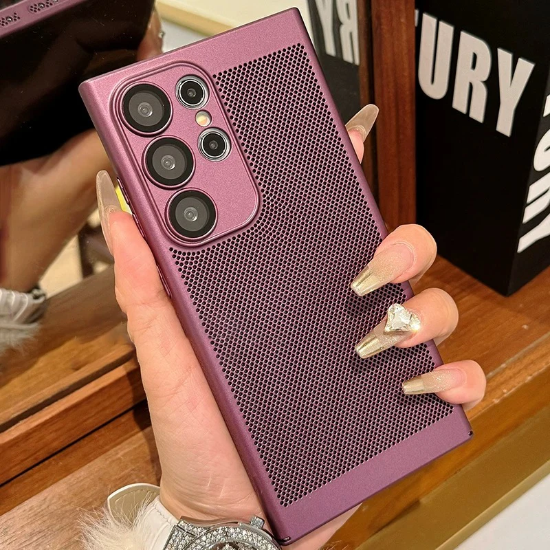 Breathable Mesh Heat Dissipation Cooling Slim Shockproof Phone Case