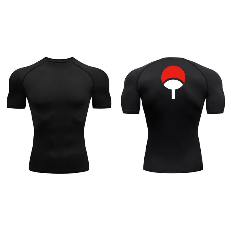 Camicie a compressione grafica per uomo Athletic Quick Dry Rash Guard elastico Baselayers canottiere Gym Workout Running Tshirt Tops