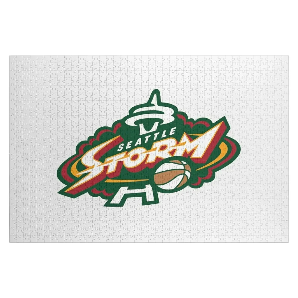 

Attractive Seattle Storm Logo Jigsaw Puzzle Personalized Baby Toy Game Children Puzzle
