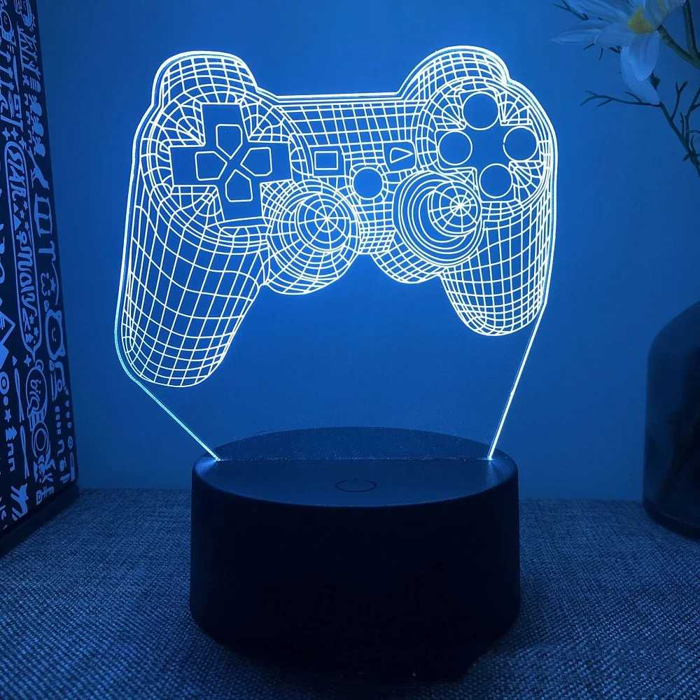 NEW 3D Night Lamp Gaming Room Desk Setup Lighting Decor on The