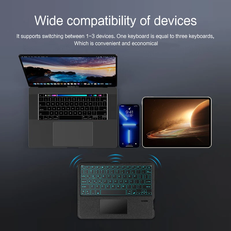 Backlit Keyboard Case para Ipad Teclado e Mouse Capa para Ipad Mini 5ª 4ª Geração 7.9 - Imagem 4