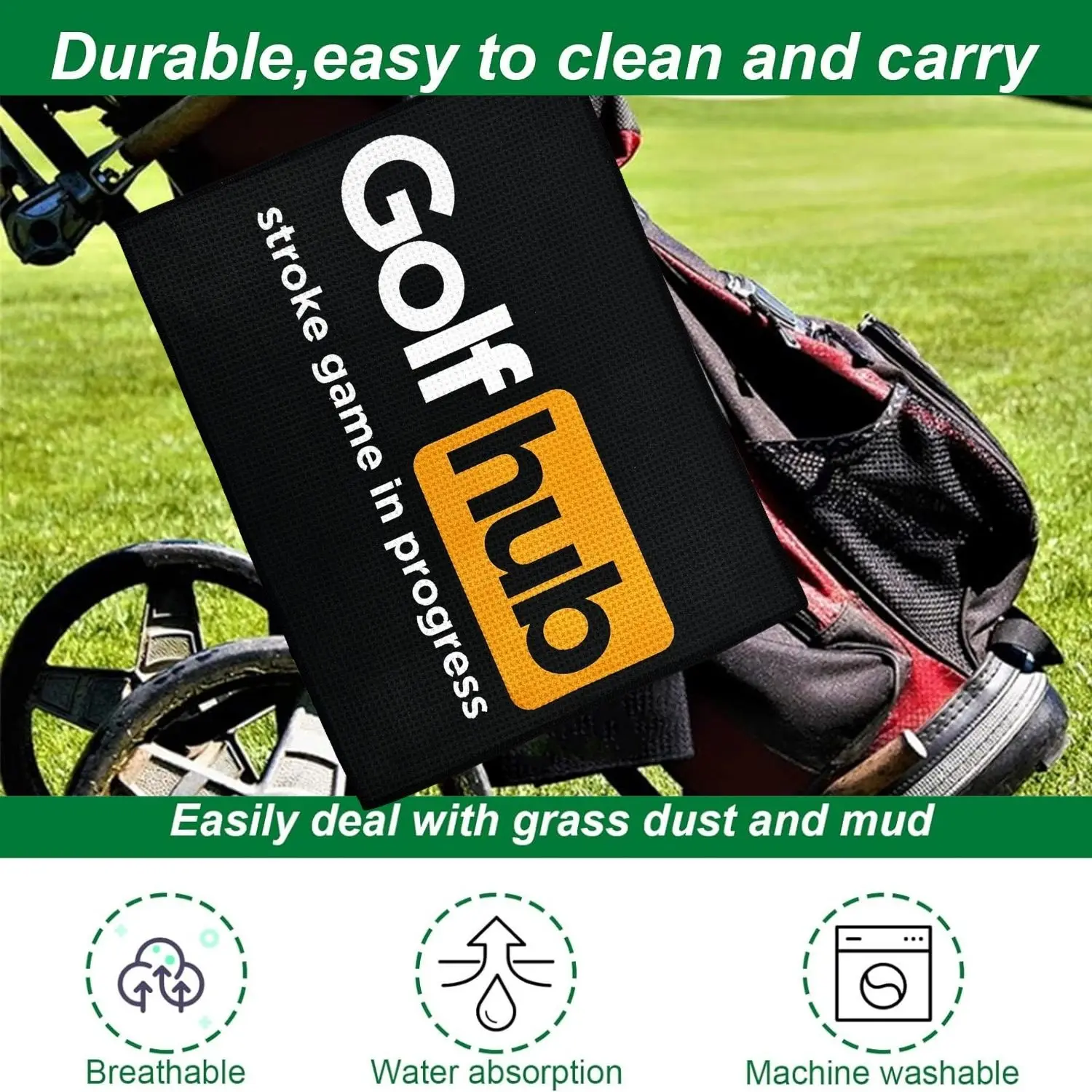 Funny Microfiber Premium Golf Towel Printed For Bags For Men&Women Great Accessories Men Golfers golf towel