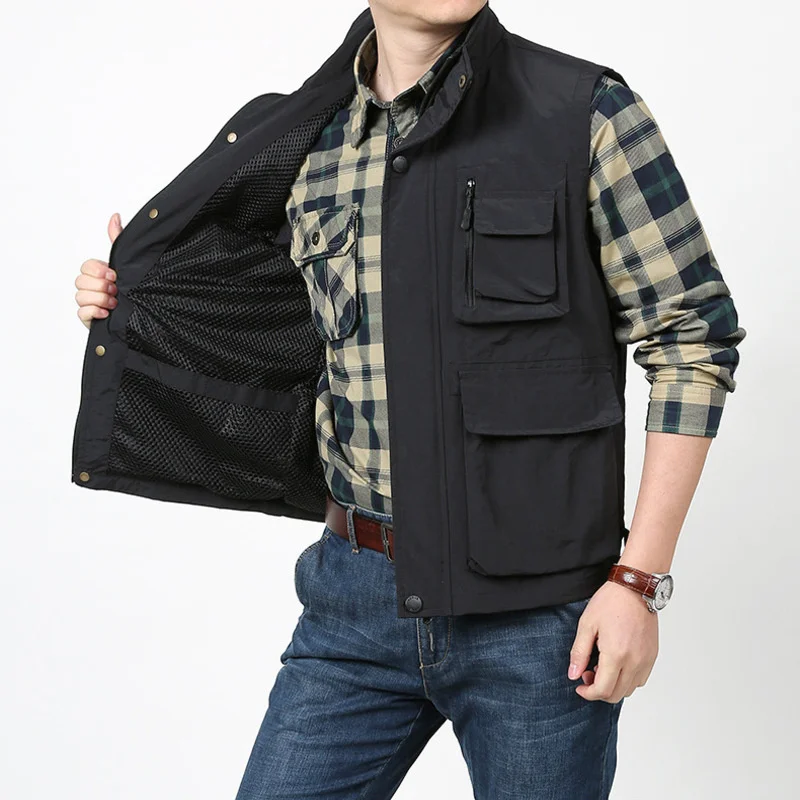Windbreaker Baseball Jacket Tactical Mountaineering Photography Men's Clothing Outdoor Motorcyclist Vest Designer