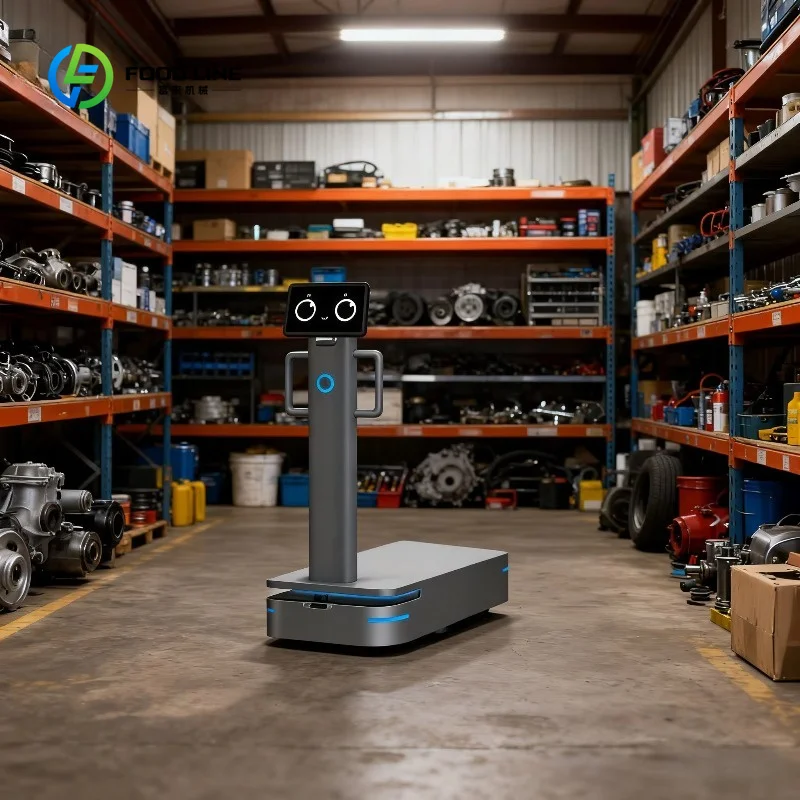 Oxbot F500 Personalizzato: Robot di Consegna Intelligente con Navigazione Automatica e Servizio di Guida per Fabbriche - immagine 6