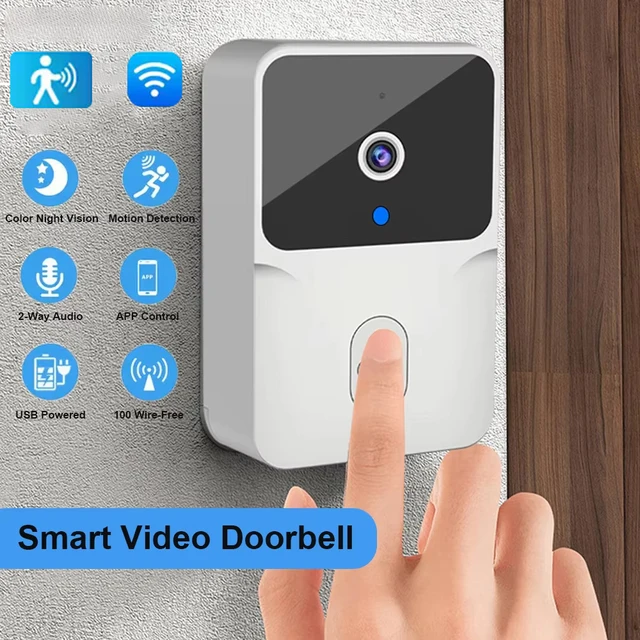2026 Wireless Smart Video Doorbell, 2.4G WiFi Home Security Camera, 2-way Audio, Night Vision, Battery, Secure Home Monitoring 2