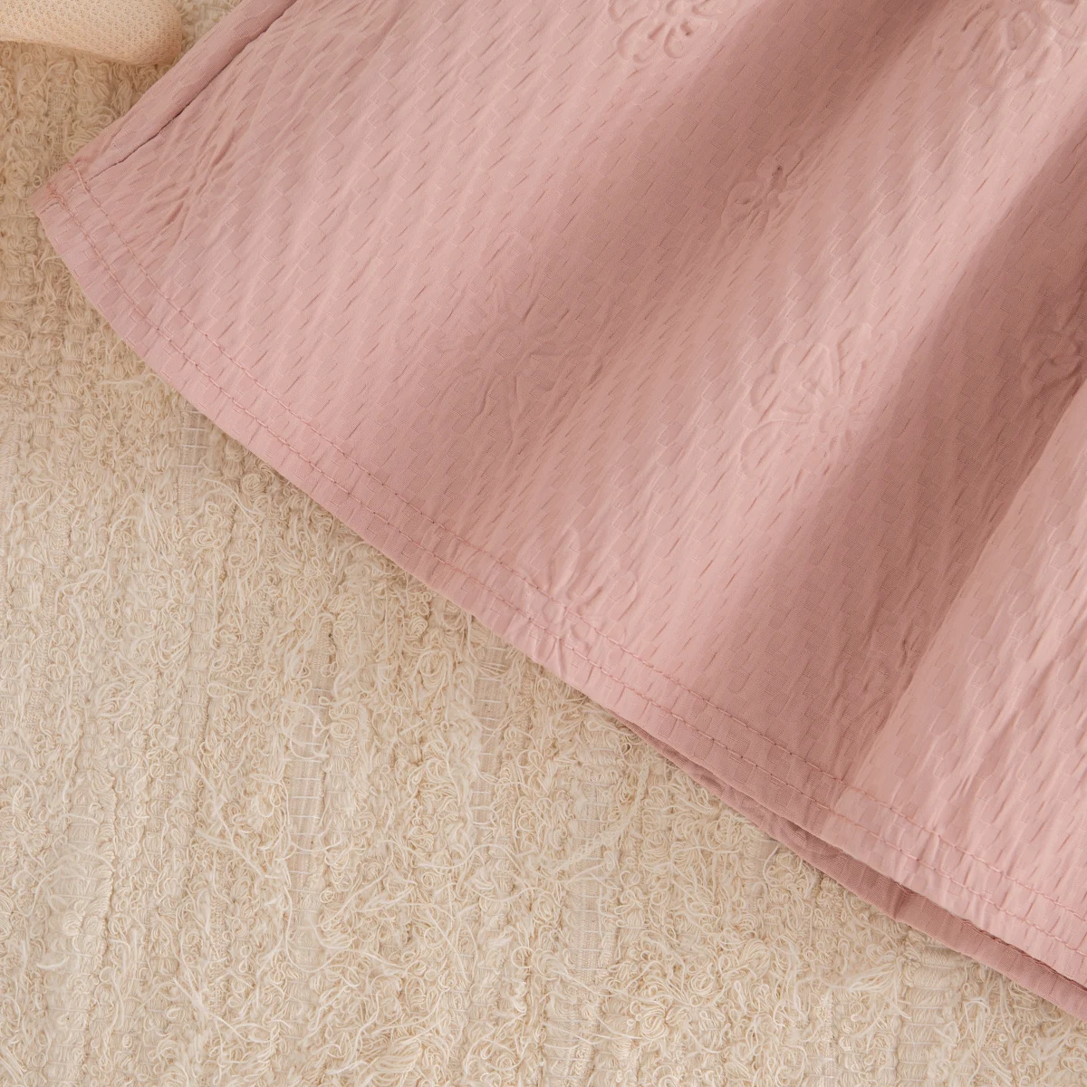 Frühling Herbst Kleinkind Mädchen Kleid Blumendruck Schleife Perle Weiches Strick Langarm Kleid für Kinder Mädchen Geburtstag Party Kostüm – Detail 20