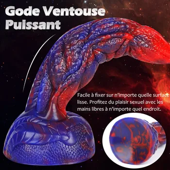 8.1in Monster Realistic Dildo With Strong Suction Cup Basilisk Silicone Dildo Dragon Anal Dildo Vaginal G Spot Sex Toy For Women 4