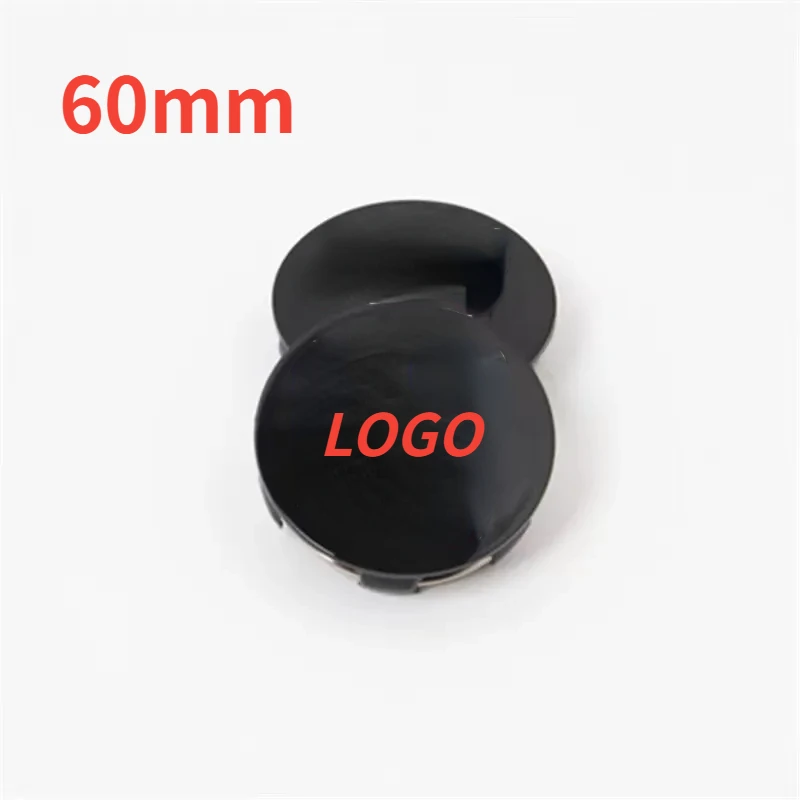 

Newest 4pcs Black Silver 60mm Car Wheel Center Caps Hub Cap Covers For Automobiles, Parts Accessories