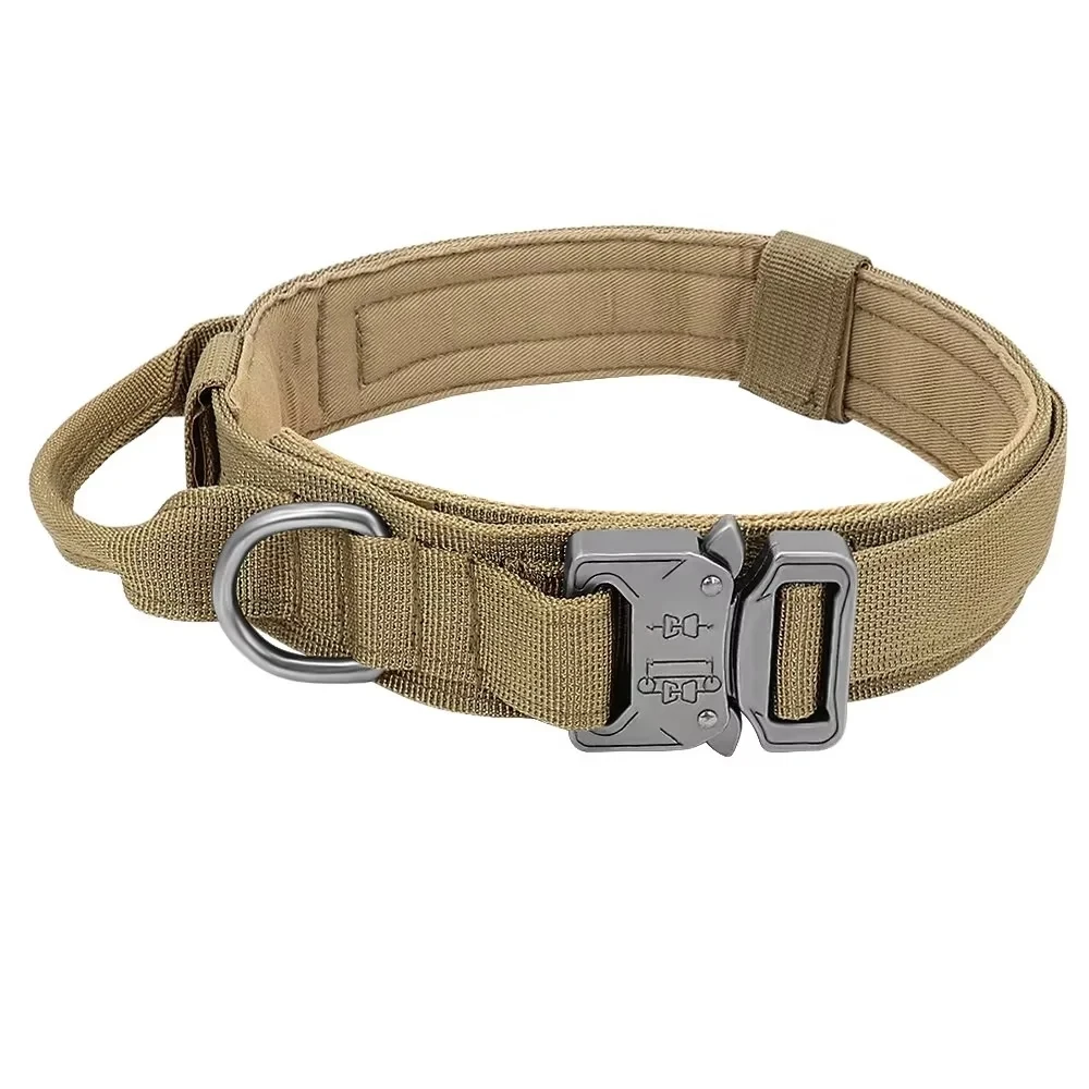 Tactical Police Dog Collar Military Adjustable Duarable Nylon German Shepard For Medium Large Walking Training Pet Accessories