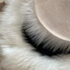 Cute Panda Wool Plush Cushion Carpet Soft Imitation Panda Animal Shape Rug Bedroom Living Room Entrance Door Mat Home Decoration 6