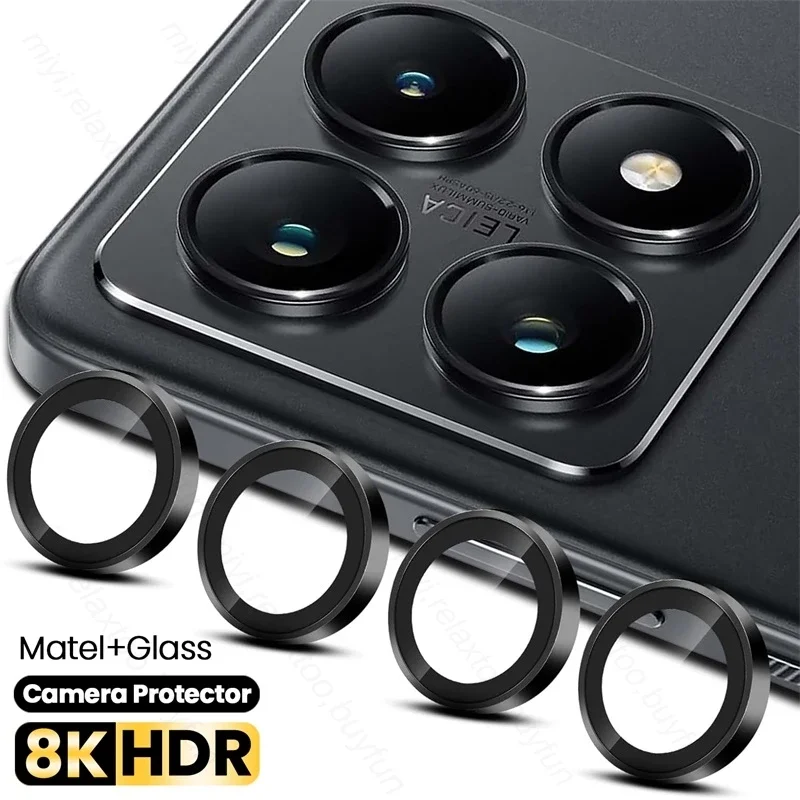 Aluminum Alloy Camera Protector Case with Metal Ring and Glass Lens Cover