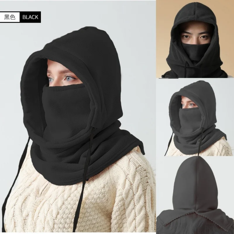 New Fashion Warm Cap Winter Men Women Hat Waterproof Thermal Polar Fleece Balaclava Hat Hooded Neck Warmer Hike Cycling Cap