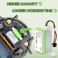 Batterie de remplacement pour aspirateur Eufy RoboVac 11 11S 30C 25C 15C 35C G10 hybride G20 G30 Verge 3500mAh, 14.4V PA04 1