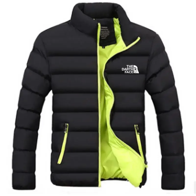 New Men's Fall Winter Coat Fashion cotton-padded jacket men's down jacket Warm clothing Casual parka plus size M-5XL