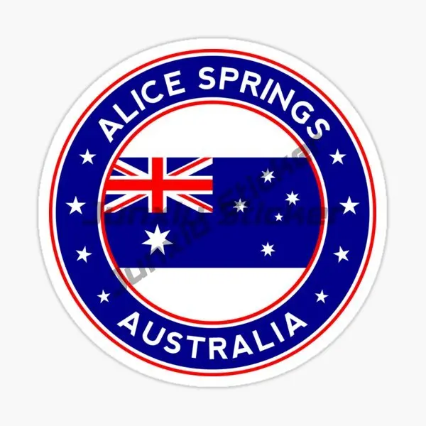 Australia Coat of Arms Map Waterproof Sticker - Anti-Scratch Decal for Windows, Cars, Phones, Trunks, and Guitars