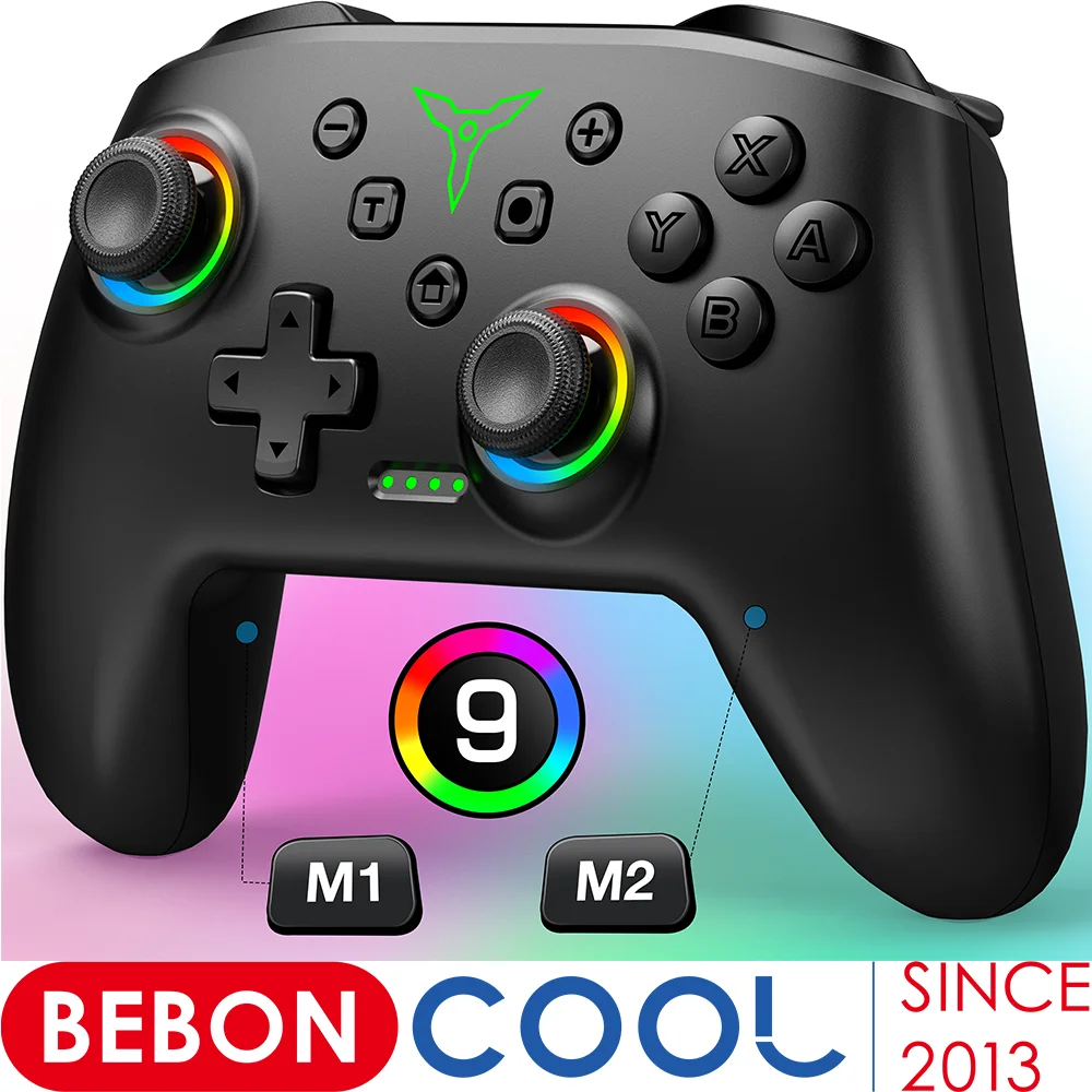 Game Controller Wireless Switch Pro Controller Joystick Double Vibration Compatible for Switch OLED Lite Remote