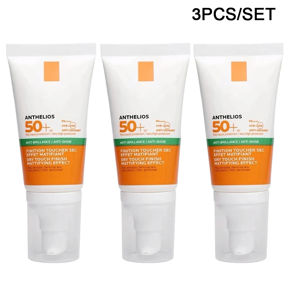 

3PCS Brand Sunscreen Anthelios SPF 50+ Waterproof Long Lasting Hydrating Body Sunblock Face Whitening Cream 50ml