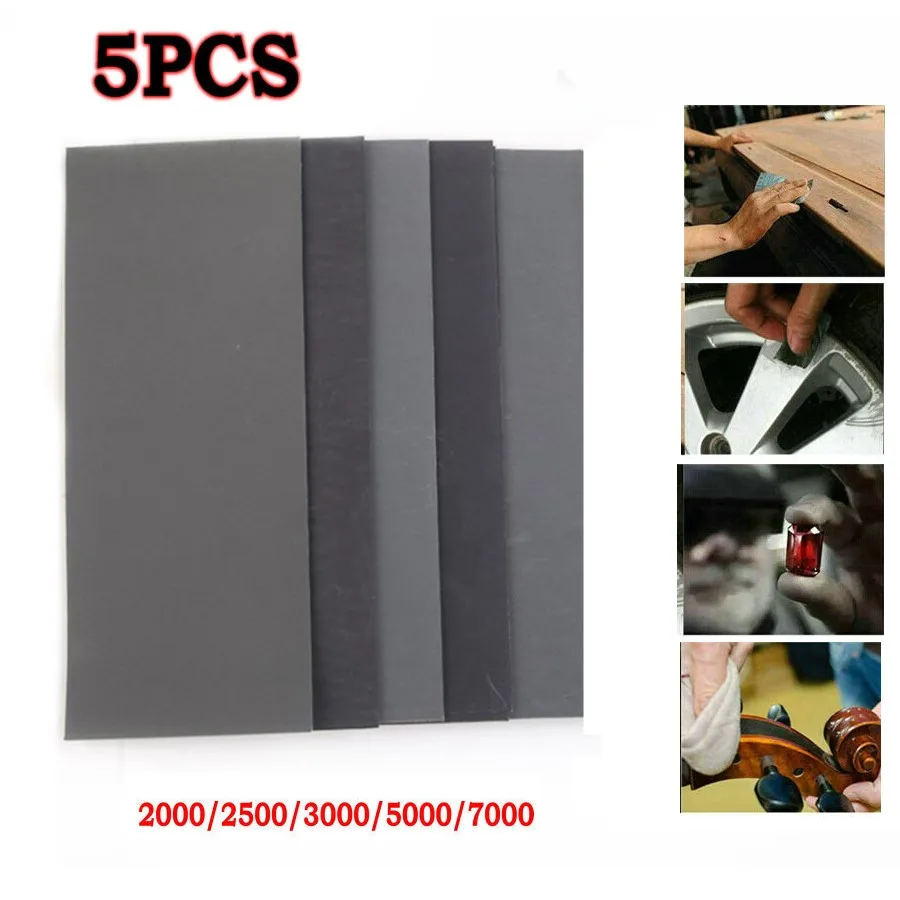 230*93mm Sandpaper Wet And Dry Sanding Paper 2000 2500 3000 5000 7000 Grit Sand Paper Abrasive Tools 5pcs sandpaper set sandpaper sheets sandpaper flap wheel sanding sticks sandpaper holder abrasive sanding belt sanding belt handheld sander