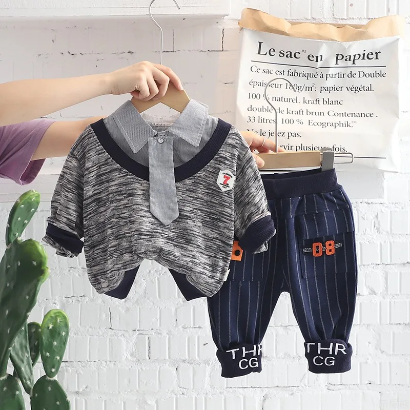 baby clothing set essentials Children's summer suit new children's short sleeved top + denim shorts two-piece boys and girls giraffe printed T-shirt baby girl cotton clothing set