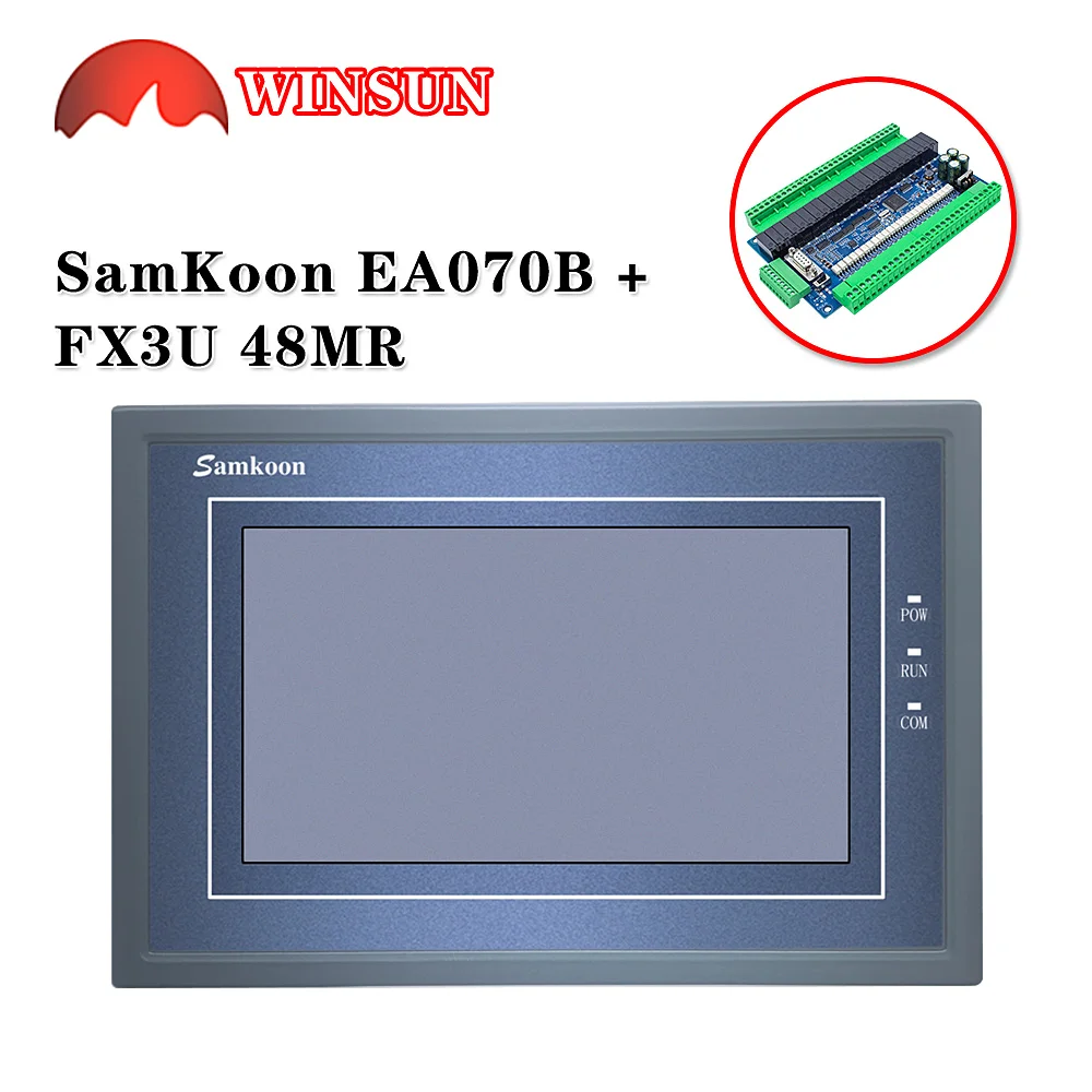 Samkoon EA-070B 7 ġ ġ ũ /Ʈ Ʈѷִ FX3U-14 -24 -32 -48MR/MT PLC