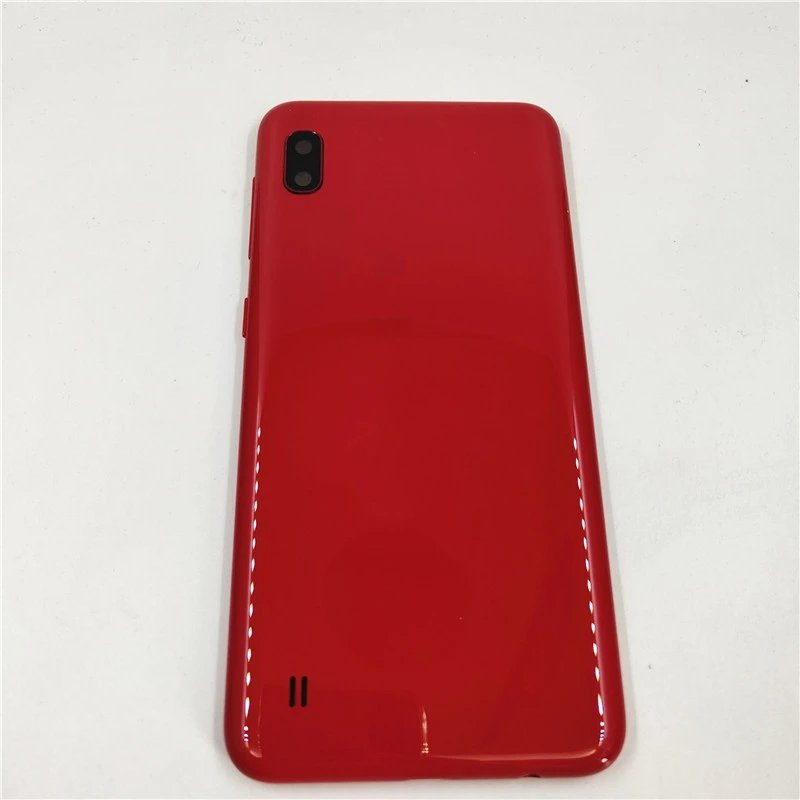 Back Battery Cover For Samsung Galaxy A10 A105 A105F Battery Cover Housing Door Rear Case With Side Buttons 1pair samsung phone case phone back cover glass battery cover glass phone back cover