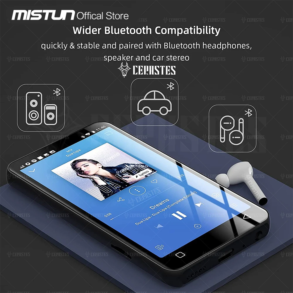 WiFi Bluetooth MP4 MP3 Player 4.97  Full Touch Screen FM E-book Recorder  Video