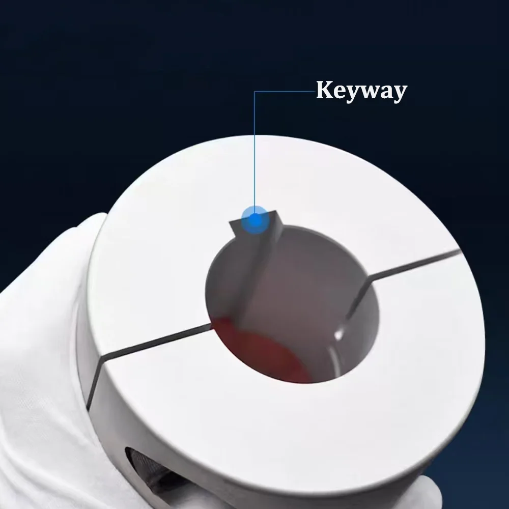 D45 L55 Backenwellenkupplung Spider Flexibler Motor Aluminium Pflaume Flexible Kupplung Encoder-Anschluss Bohrung 8 mm-25 mm – Detail 2