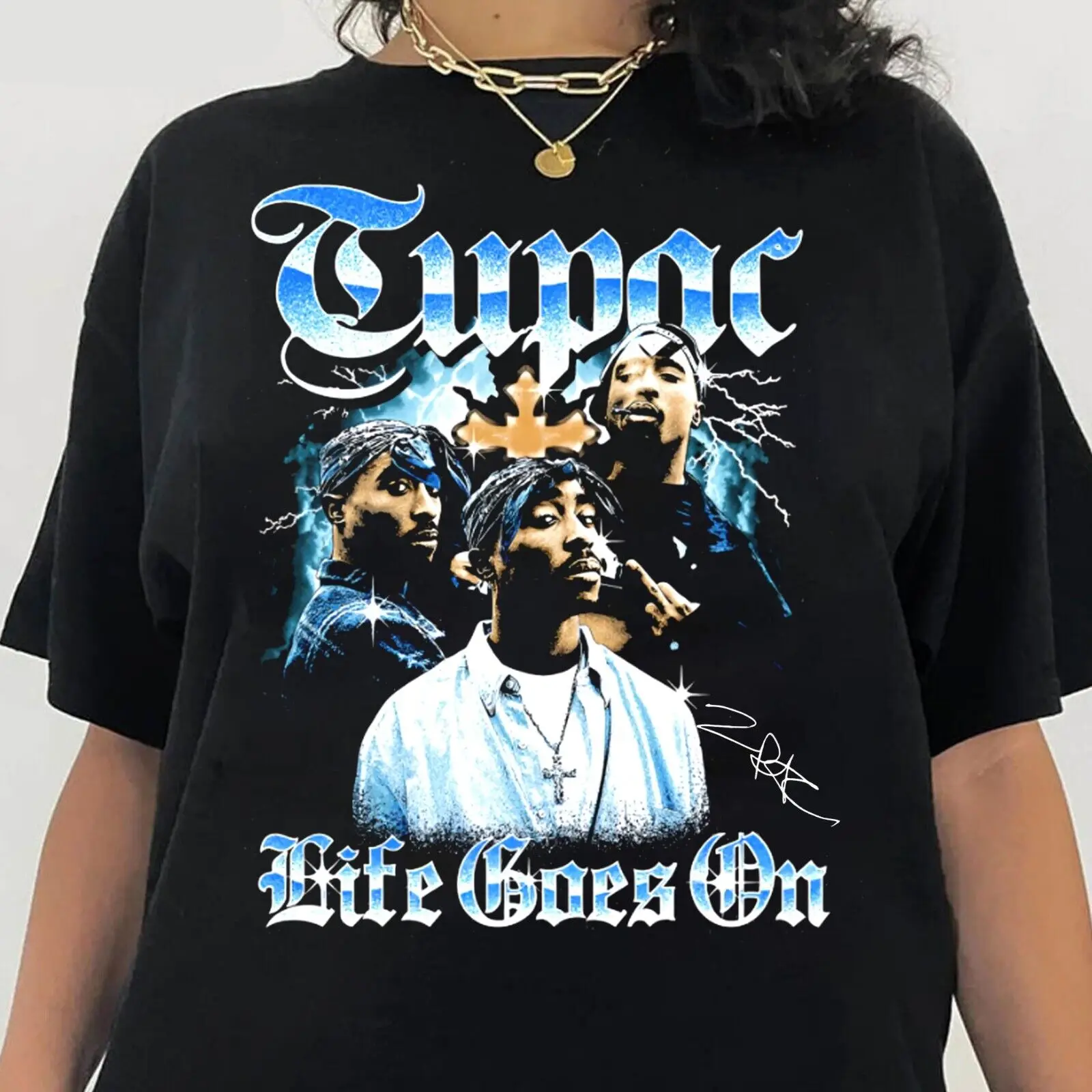 Nuova Popolare Maglietta Tupac Shakur 2Pac Album S 4Xl P434 Maniche Lunghe O Corte