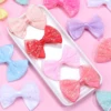 10PCS Dog Bow Polyester Mesh Sequin Bow Dog Hair Accessories Handmade Puppy Bows For Dogs and Cats Cute Pet Accessories 6