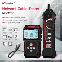 Noyafa Network Cable Tester NF-8209S Cable Tracker LCD Display Poe Checker Cat5 Cat6 Measure Length Wiremap Tester Network Tools 1