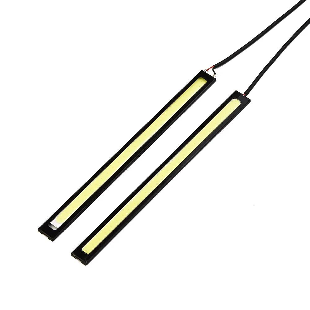 

2 Pcs Waterproof Led Cob Light Stripe For Car / Racing / Daytime / Fog 17cm Car Styling Lights Car Accessories