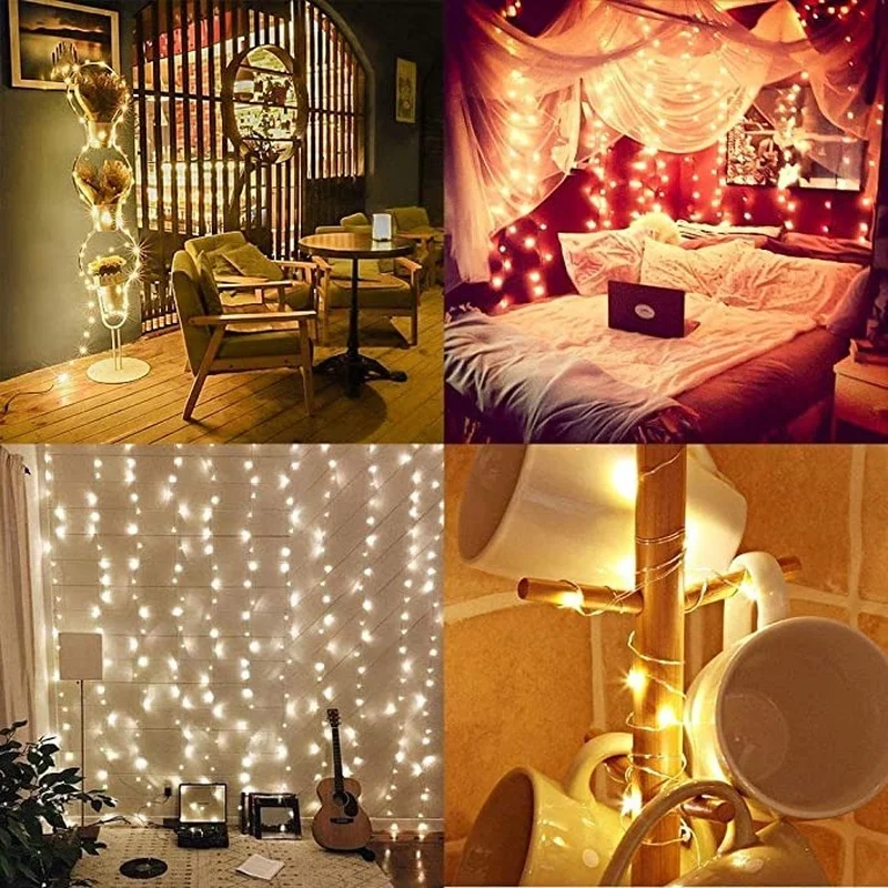 LED String Lights 2m/3m/5m/10m Battery/USB LED String Light Fairy Light for Party Wedding Xma Garland Lamp Decoration Christmas Tree Flasher Decor