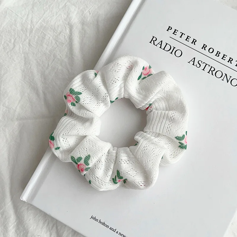 Marke Qualität Elastische Haarbänder Für Frauen Mädchen Nette Blume Scrunchies Set Mädchen Kawaii Zubehör Haar Krawatten Pferdeschwanz Chouchou – Detail 5