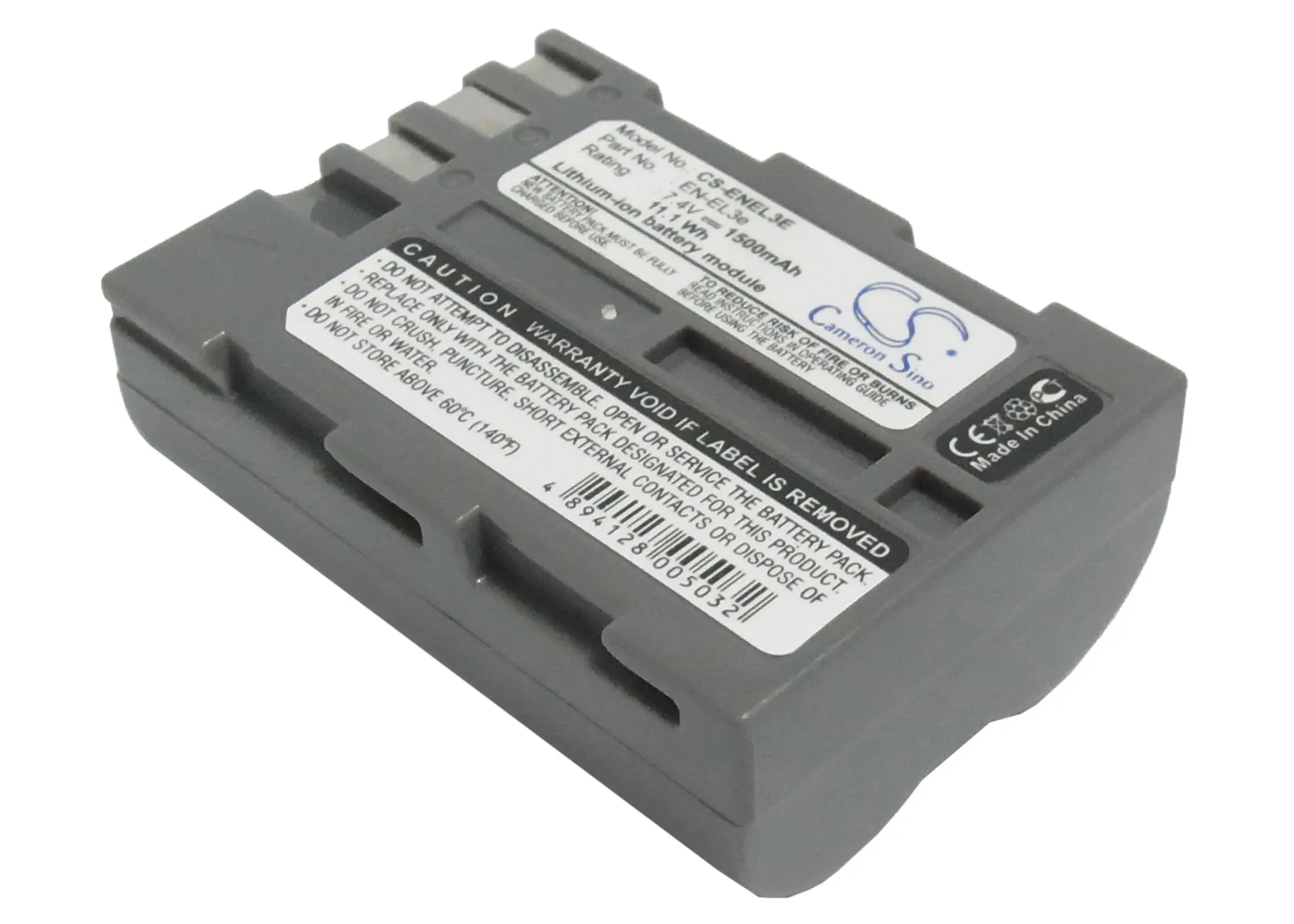 1500Mah En-El3E Batteria Per Nikon D100 D90 D700 D80 D50 D70S D300S D200 D70 D300