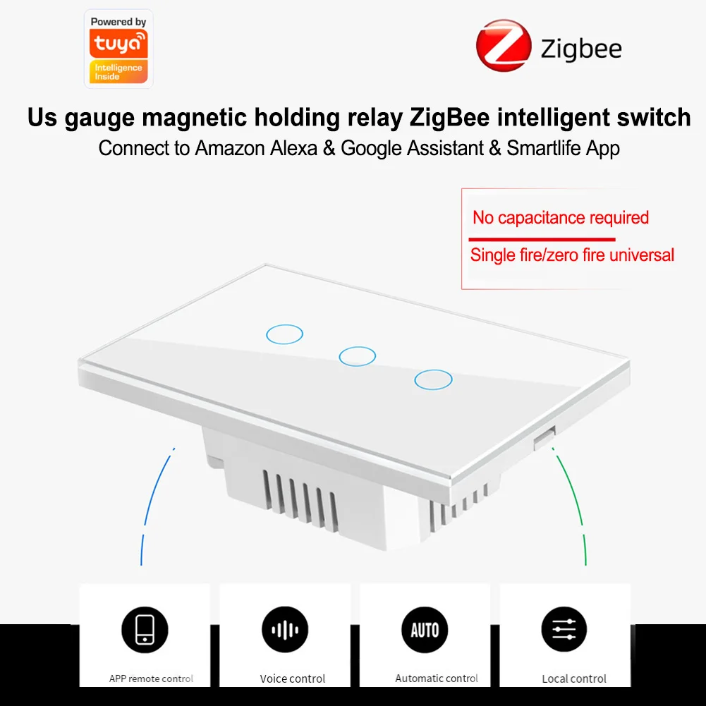 Tuya Zig Bee WiFi Smart Switch 1/2/3 Gang 1