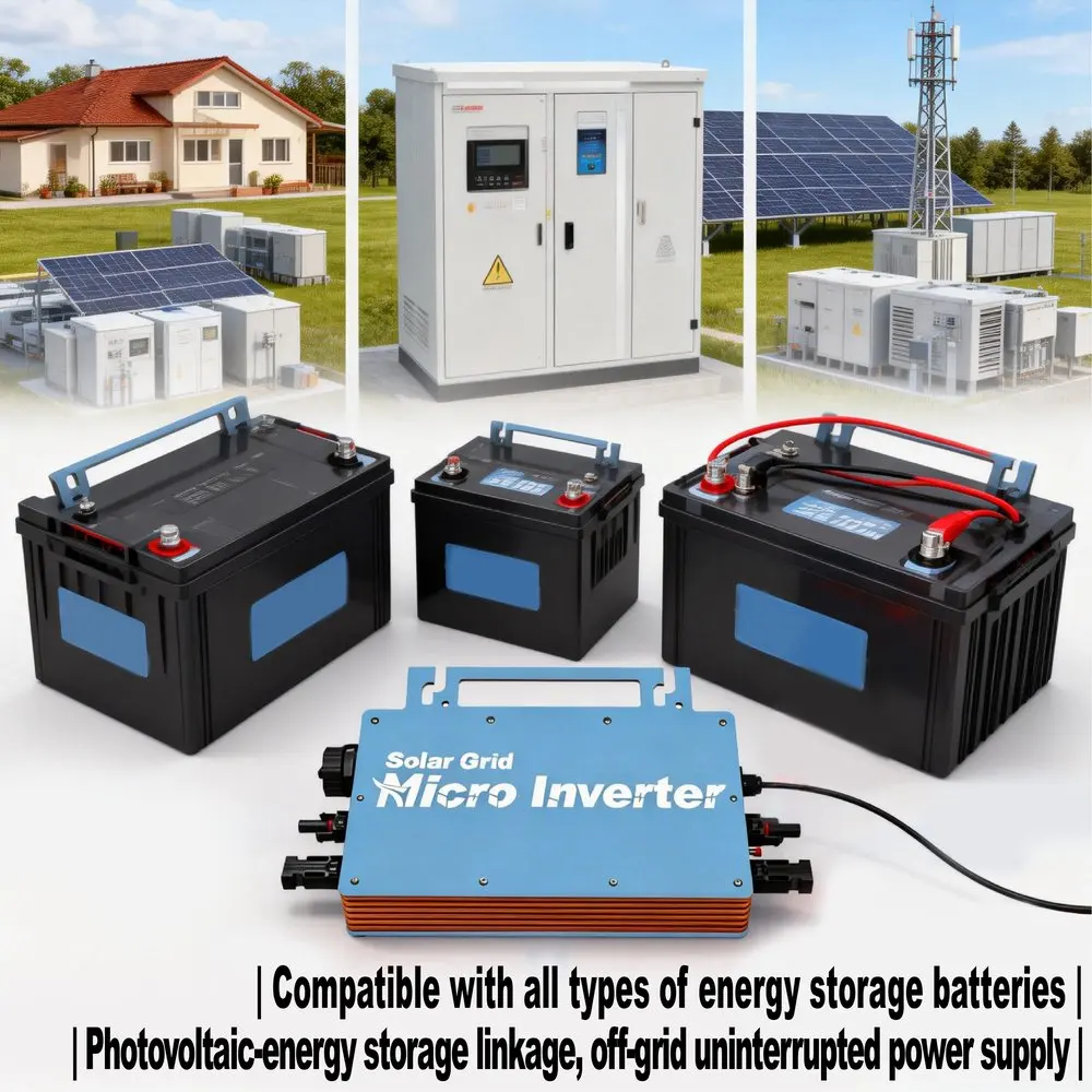 Micro Inverter Grid-Tie 350W-2800W Anti-Riverbero, Monitoraggio WiFi Compatibile con Batterie 36V per Impianti Solari Fotovoltaici Domestici su Tetto - Image 5