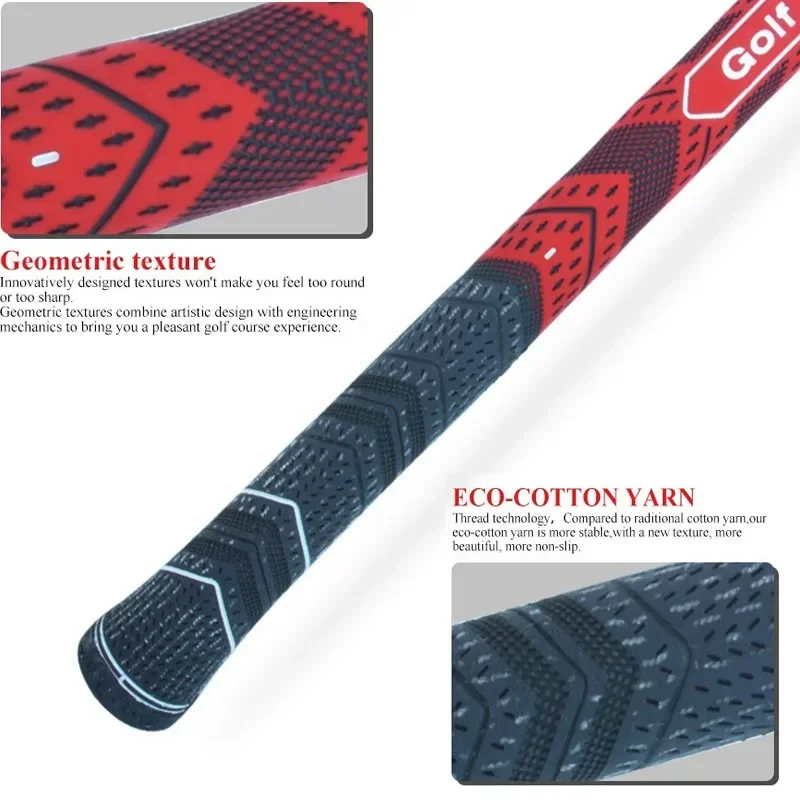 New 13PCS Golf Club Grips Set Standard/Midsize Mens Rubber Golf Grips 5/10Pcs Cotton Yarn Golf Grip Iron and Wood Grip Universal 6
