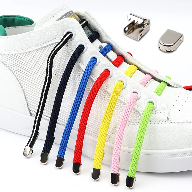 Elastic Shoe Laces 1pair No Tie Fits All Adult And Kids Shoes For Sneakers Shoelace Tieless Flat Expand Shoestrings