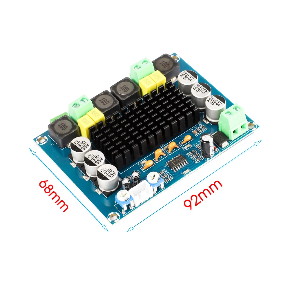 High-Power Dual Channel Digital Stereo Audio Amplifier Board