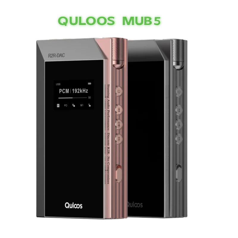브랜드 뉴 QULOOS QLS 하이파이 피버 MUB5 빅 오리지널 디코딩 이어 앰프 R2R 테일 블루투스 USB 오디오 DAC